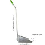 Aricasa galvanizált fém lapát, nyéllel