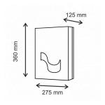 Celtex Megamini V hajtogatott kéztörlő adagoló ABS fehér