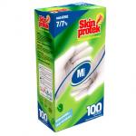 Berica Skin Protek egyszerhasználatos latex fehér \"XL\" 100db/doboz