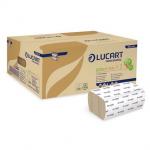 V hajtogatott kéztörlőpapír Lucart ECO Natural 2 rtg.21x21cm/lap;3800 lap/krtn