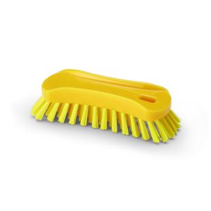 Igeax élelmiszeripari ergonómikus kézi kefe, sárga, 0,5mm közepes sörtével