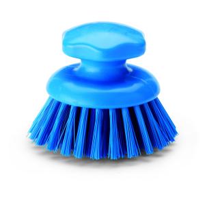 Igeax élelmiszeripari ergonómikus kézi súroló kefe kerek kék, 0,5mm közepes sörtével