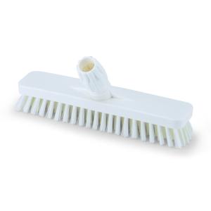 Igeax élelmiszeripari padlósúrolókefe 30cm széles fehér, 0,5mm közepes sörtével