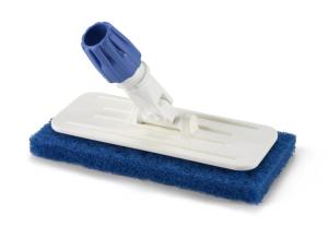 Igeax élelmiszeripari súroló pad menetes tartóval kék