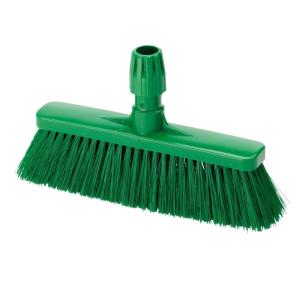 Igeax élelmiszeripari rövid seprű, partvis fej, 0,3mm puha sörtével, zöld