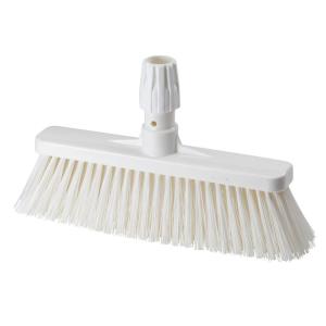 Igeax élelmiszeripari rövid seprű, partvis fej, 0,3mm puha sörtével, fehér