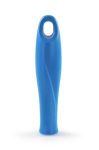 Igeax élelmiszeripari menetes nyél, kék, 12cm,  cső- és üvegtisztító flexibilis hosszabbító szárhoz