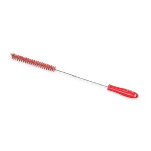 Igeax élelmiszeripari kémcső-, és üvegtisztító kefe, átmérő 20mm, hossz 50cm, piros