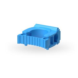 Igeax élelmiszeripari fali nyéltartó kék átmérő: 25-28mm