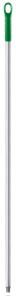 Igeax élelmiszeripari aluminium nyél menetes 130cm-es 25 mm átmérőjű, zöld