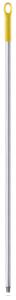 Igeax élelmiszeripari aluminium nyél menetes 130cm-es 25 mm átmérőjű, sárga