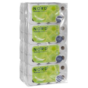 NORD Profi line Essentials kistekercses toalettpapír 2 rétegű fehér 8x 8 tekercs (1 zsák)