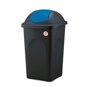 Multipat billenőfedeles szemetes kuka, műanyag, kék billenő fedővel, 60L
