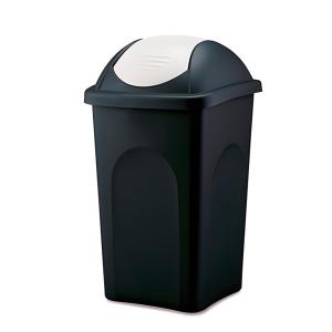 Multipat billenőfedeles szemetes kuka, műanyag, fehér billenő fedővel, 60L
