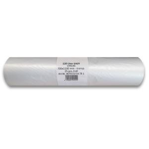 Folistar HNAT Szemeteszsák átlátszó HDPE 70x110 cm 135L 25db/tekercs