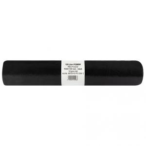 Folistar HNAT szemeteszsák 70x110 cm, 135 literes (120L) LDPE 60 mikron fekete, 10 darab/tekercs