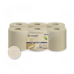 Lucart ECO Natural Mini közületi toalettpapír 19cm 160m 2 rétegű 12 tekercs/zsugor