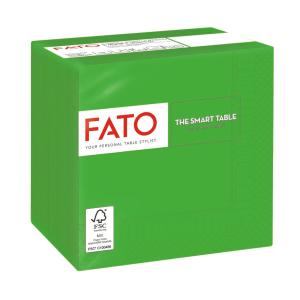 Fato Szalvéta 25x25cm smaragdzöld 2 rétegű 100 lap/csomag 