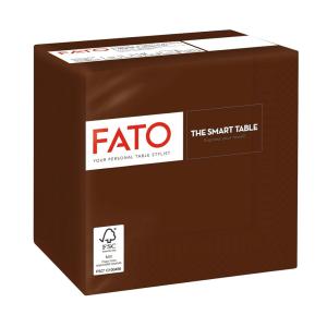 Fato Szalvéta 24x24cm csokoládébarna 2 rétegű 100 lap/csomag 