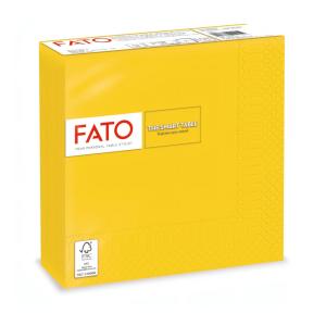 Fato Szalvéta 33x33cm sárga 2 rétegű 50 lap/csomag 