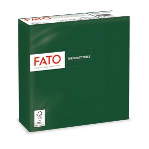 Fato Szalvéta 33x33cm erdőzöld 2 rétegű 50 lap/csomag 