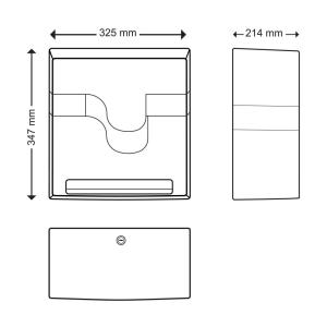 Celtex E-Control szenzoros kéztörlő adagoló ABS fekete