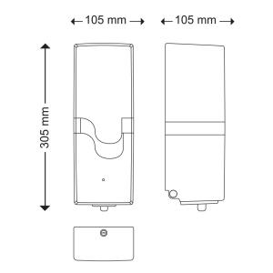 Celtex E-Control szenzoros wc ülőke fertőtlenítő adagoló ABS fekete