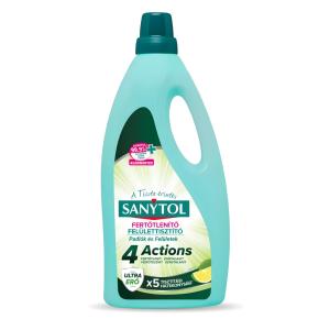 Sanytol 4 Actions Ultra erős fertőtlenítő felülettisztító Lime 1000ml