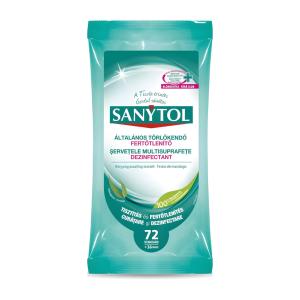 Sanytol Fertőtlenítő törlőkendő eukaliptusz 72 db