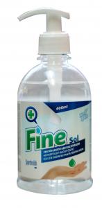 Fine fertőtlenítő kéztisztítószer pumpás 400 ml.