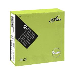 Infibra Szalvéta 33x33cm almazöld 2 réteg 50 lap/csomag 