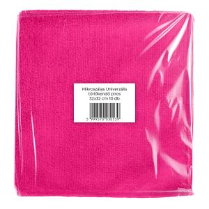 Mikroszálas törlőkendő 32x32cm 300g/m2 piros 10 db-os