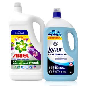 Ariel Professional Color 4,95 L + Lenor Professional Sea breeze 4L