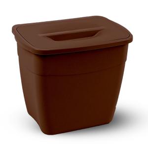 Planet Koala szemetes, fedővel 6L (Hanging Bucket) barna színű