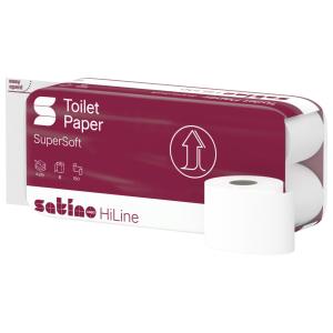 Satino Wepa Prestige toalettpapír, 4 rétegű, 150 lapos, 8 tekercs/csomag, 9 csomag/zsák