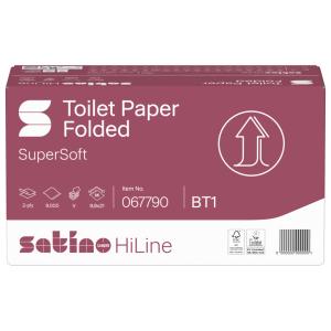 Satino Wepa Prestige hajtogatott toalettpapír cellulóz 2 réteg, 9,8x21cm, 30x300 lap