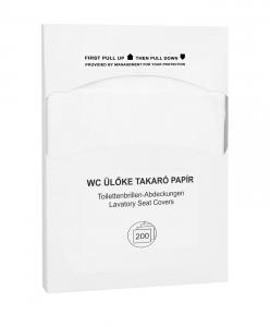 WC ülőke takaró papír, higiénikus alátét 200 db-os