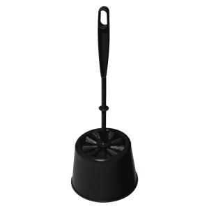 York Wc kefe tartóval műanyag fekete